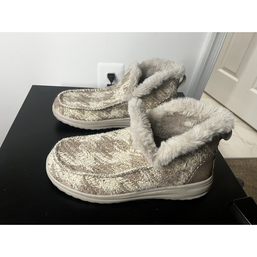 Hey Dude Women's Denny PDP Cream Shoes 2022 - Picture 3 of 7
